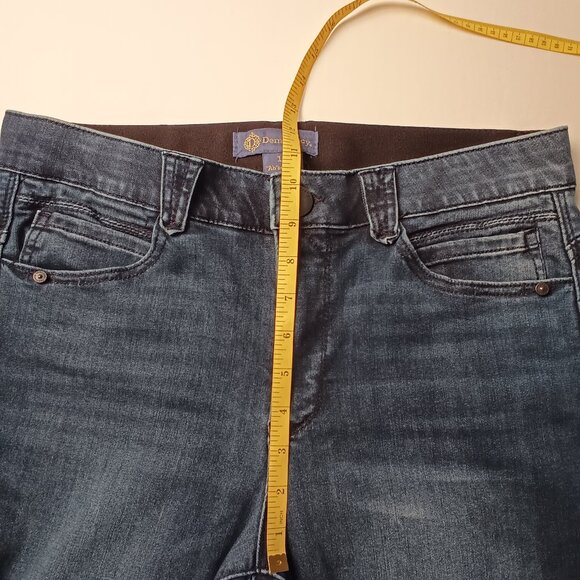 Democracy Jeans Size 12 Mid Rise Skinny Leg Medium Dark Wash - Picture 8 of 10